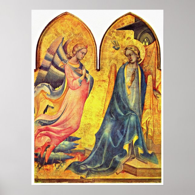 Poster Lorenzo Monaco - Annonciation (Devant)