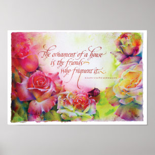 Poster L'ornement d'une maison, Imprimer, 17 x 11,5 Poste