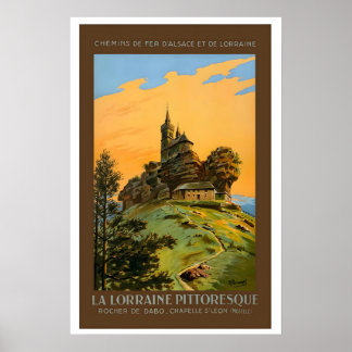 Poster Lorraine pittoresque, Rocher De Dabo, Chapelle St