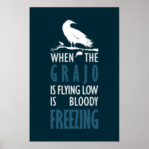 Poster Lorsque le grajo vole bas