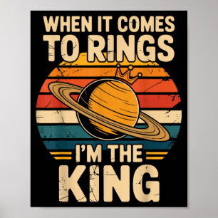 Poster Lorsqu'il s'agit d'anneaux Saturne Planètes rétrog