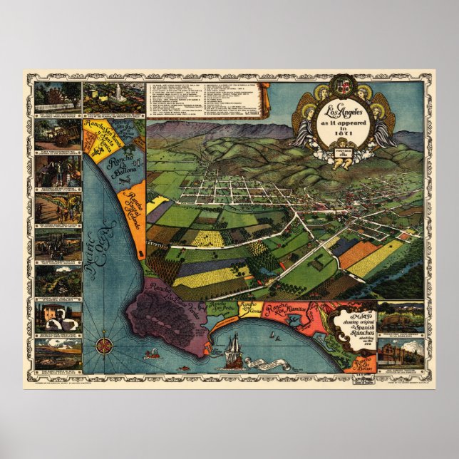 Poster Los Angeles - 1871 (Gore) BigMapBlog (Devant)