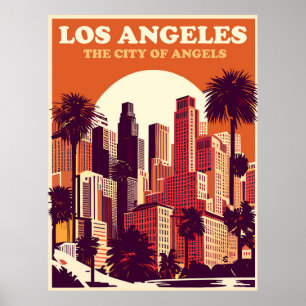 Poster Los Angeles à Orange, Travel