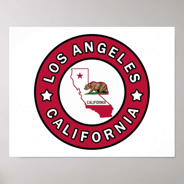 Poster Los Angeles Californie (Devant)
