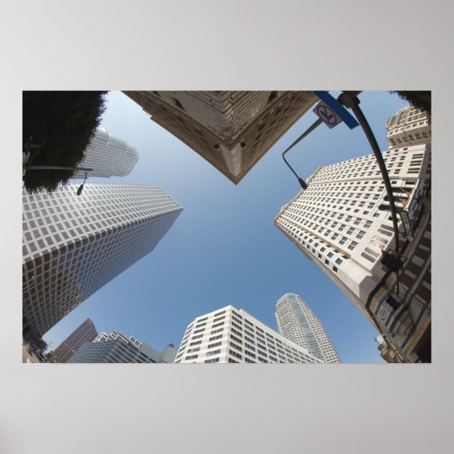 Poster Los Angeles Downtown Skyline (Devant)
