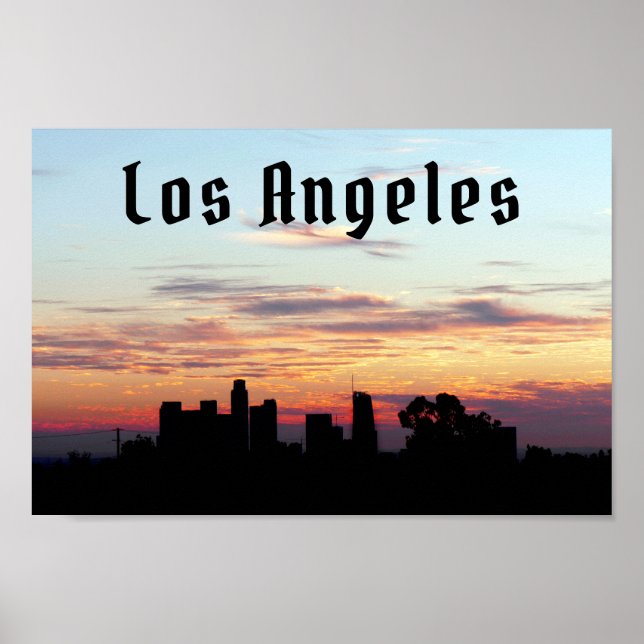 Poster Los Angeles - personnalisable (Devant)