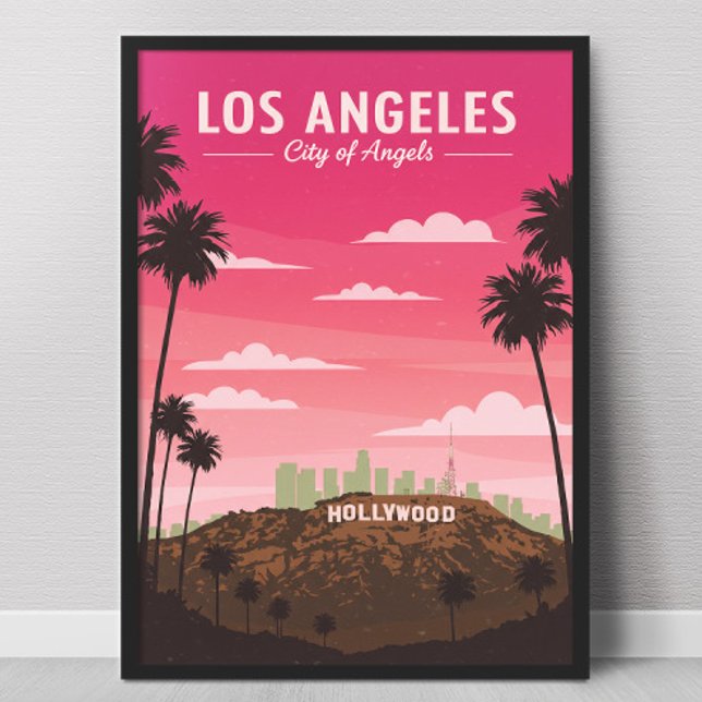 Poster Los Angeles vintage (Créateur téléchargé)
