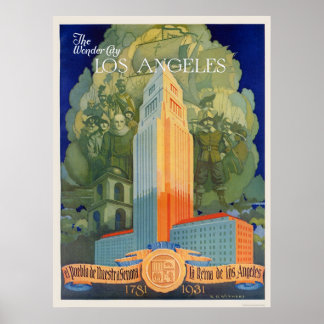 Poster Los Angeles, Wonder City