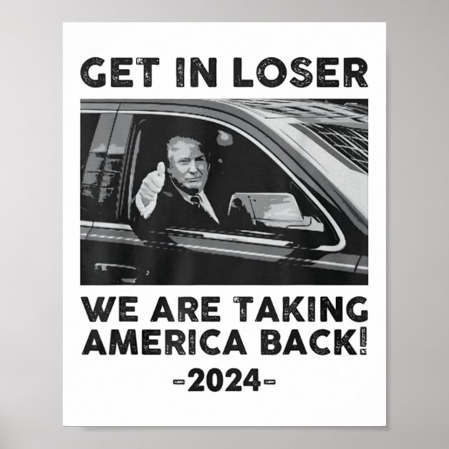 Poster Loser Nous Parlons De L'Amérique Retour Trump 202 (Devant)