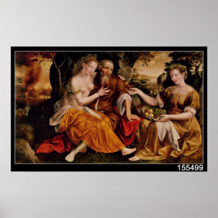 Poster Lot et ses filles, c.1565