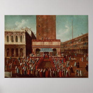 Poster Loterie publique chez Loggetta, Piazza San