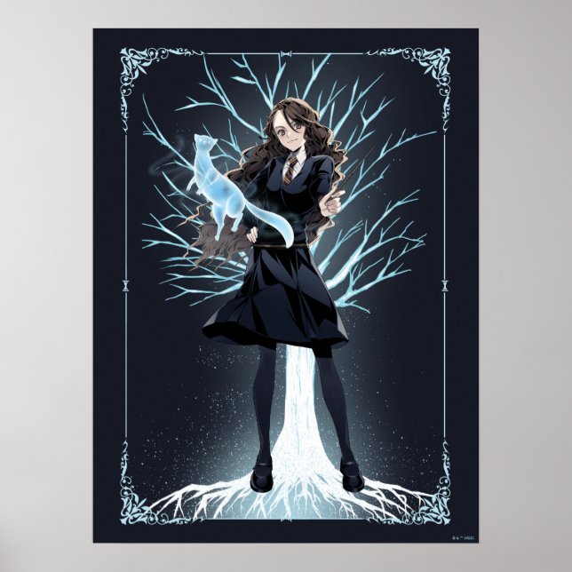 Poster L'Otter Patronus d'Anime Hermione Granger (Devant)