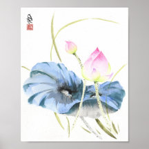 Lotus dans la sérénité bleue