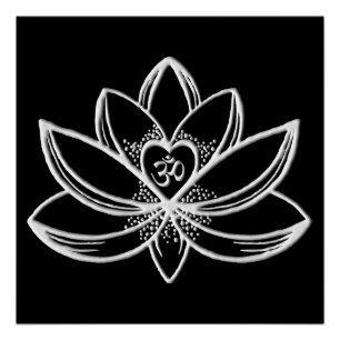Poster Lotus d'argent