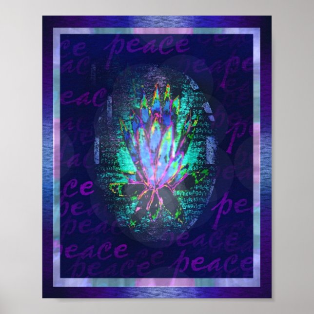 Poster Lotus de la paix (Devant)