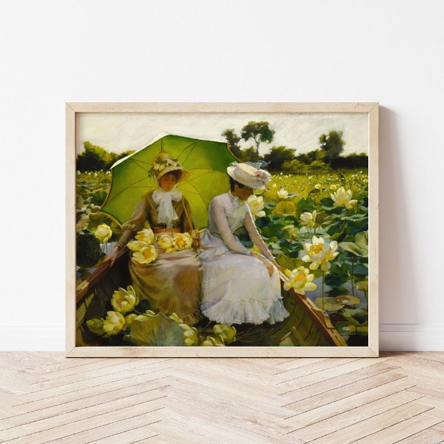 Poster Lotus Lilies | Charles Courtney Curran (Créateur téléchargé)