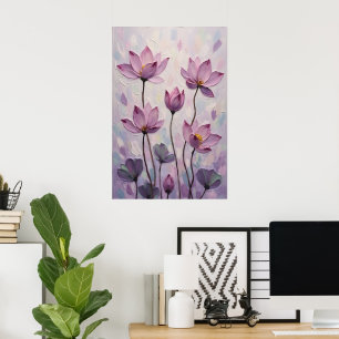 Poster Lotus – Peinture à l'huile