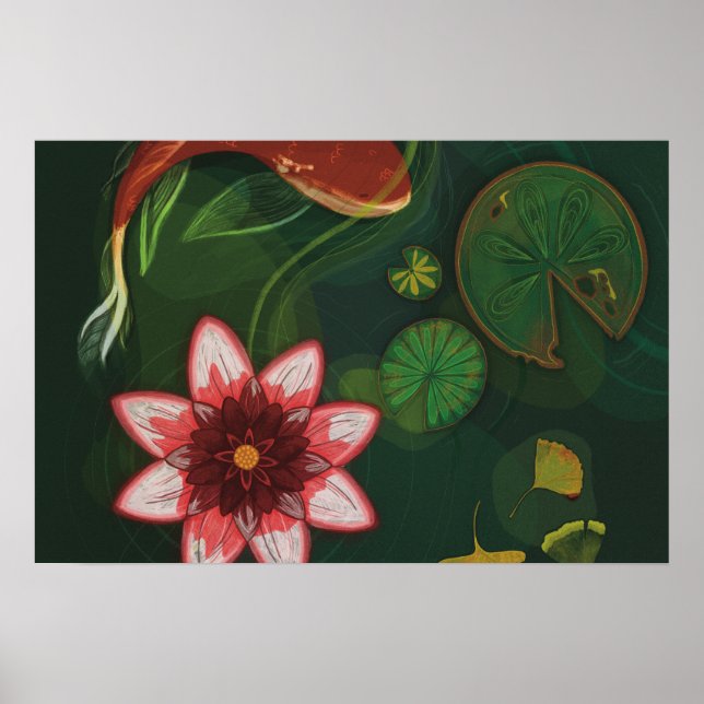 Poster Lotus Pond (Devant)