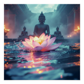 POSTER LOTUS - ZEN BUDDHISM