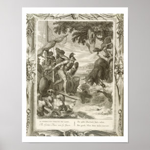 Poster L'ouatine d'or gagnée par Jason (gravure)