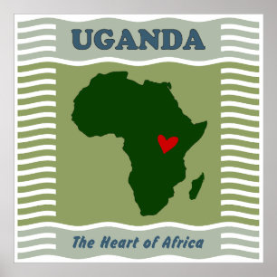 Poster L'Ouganda au coeur de l'Afrique, une expression d'