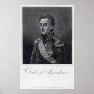 Poster Louis-Antoine de Bourbon Duc d'Angoulême