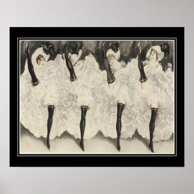 Poster Louis Icart "Can-Can" (Devant)