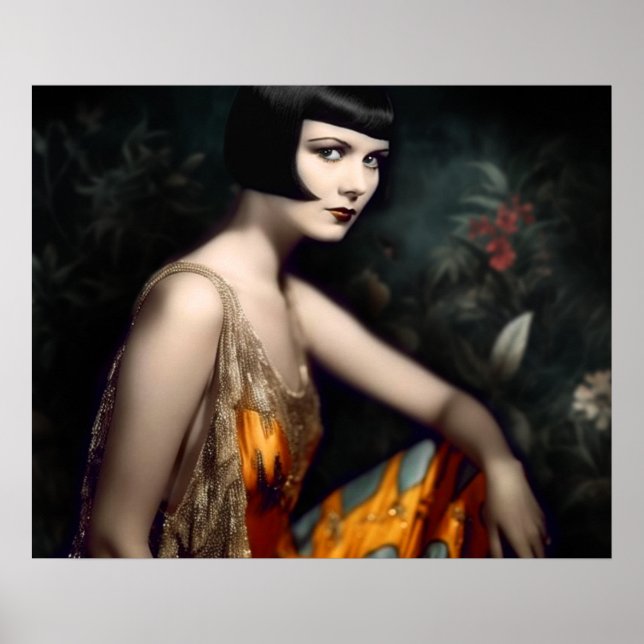 Poster Louise Brooks à Miami dans les années 20 (Devant)