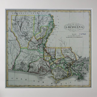 Poster Louisiane : 1824