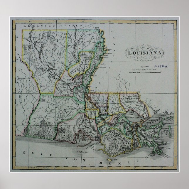 Poster Louisiane : 1824 (Devant)