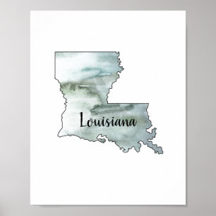 Poster Louisiane Illustration