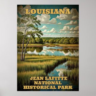Poster Louisiane Parc national historique Jean Lafitte 3
