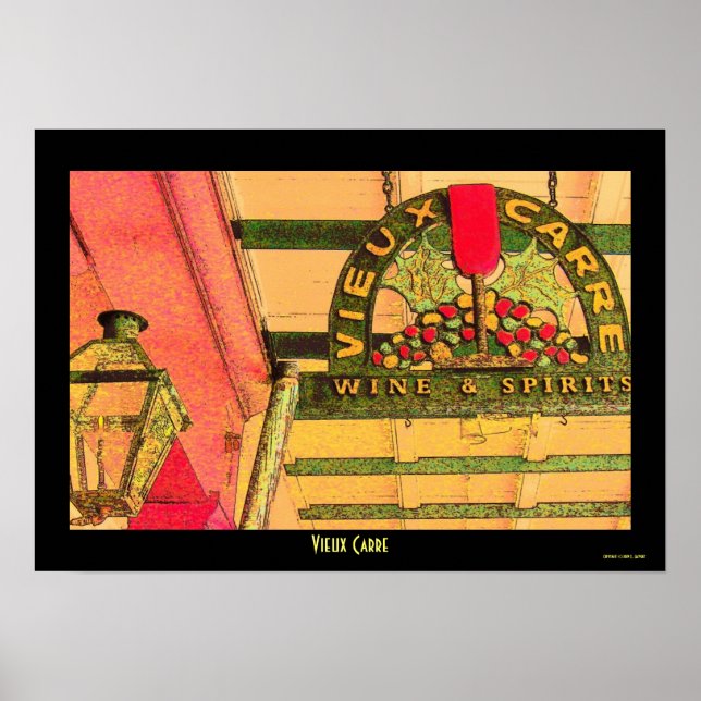 Poster Louisiane Vieux Carre (Devant)