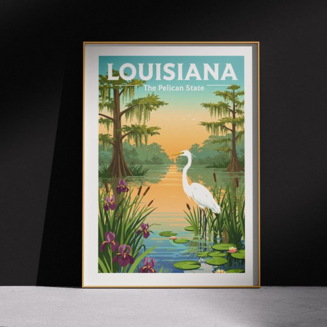 Poster Louisiane vintage (Créateur téléchargé)