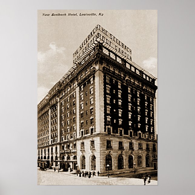 Poster Louisville Kentucky Seelbach Hotel (Devant)