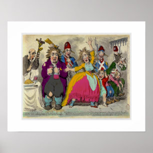 Poster Louix XV1 taking leave of his wife & family