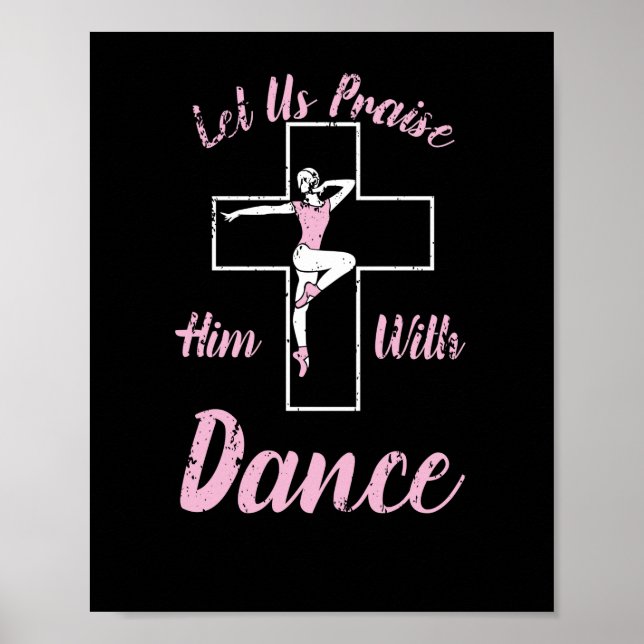 Poster Louons-Le Avec La Danse Ballet Cross Bible (Devant)