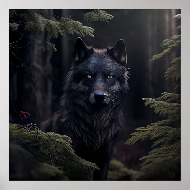 Poster loup (Devant)