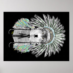 Poster Loup de chef indien