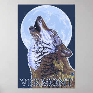 Poster Loup de VermontHowling