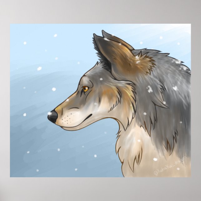 Poster Loup du Nord-Ouest (Devant)