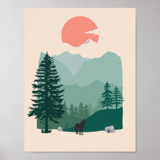 Poster Loup et le Grand Pacifique Nord-Ouest