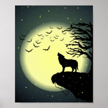 loup et lune