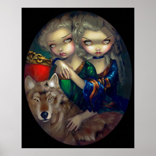 Poster Loup-Garou : Les Jumeaux ART IMPRIMER le vampire l (Devant)
