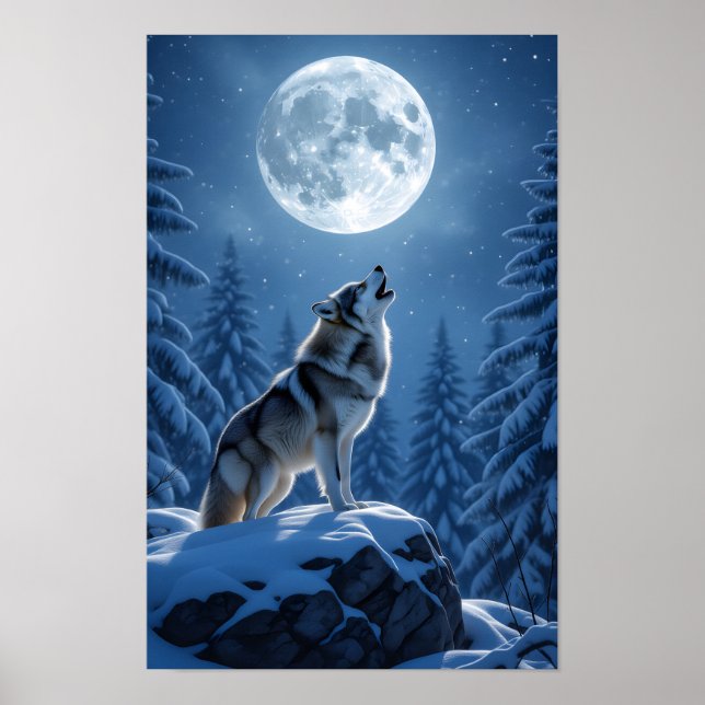 Poster Loup hurlant  (Devant)
