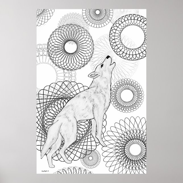Poster Loup Intelligent (Devant)