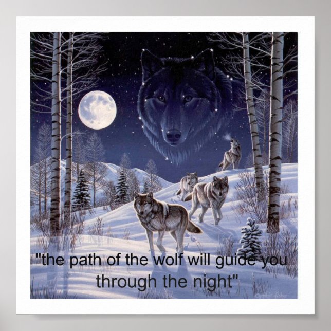 Poster loup pathofthewolf (Devant)