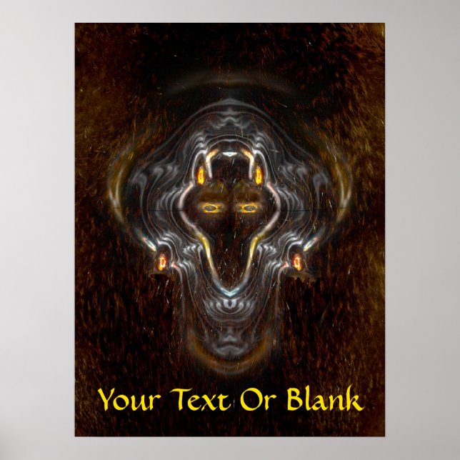 Poster Loup solitaire (Devant)