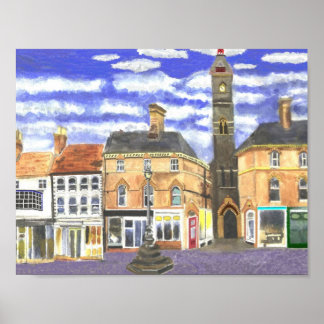 Poster Louth Horloge Tower Lincolnshire