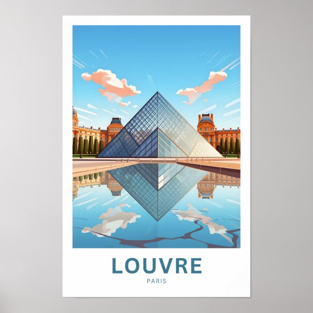 Poster Louvre Paris (Devant)